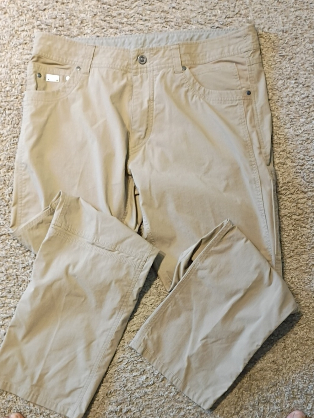 Kuhl Men's Khaki Straight-Leg Chinos in Light Beige